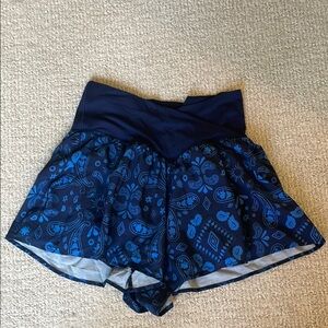American Eagle Outfitters Blue Patterned Women's Shorts
